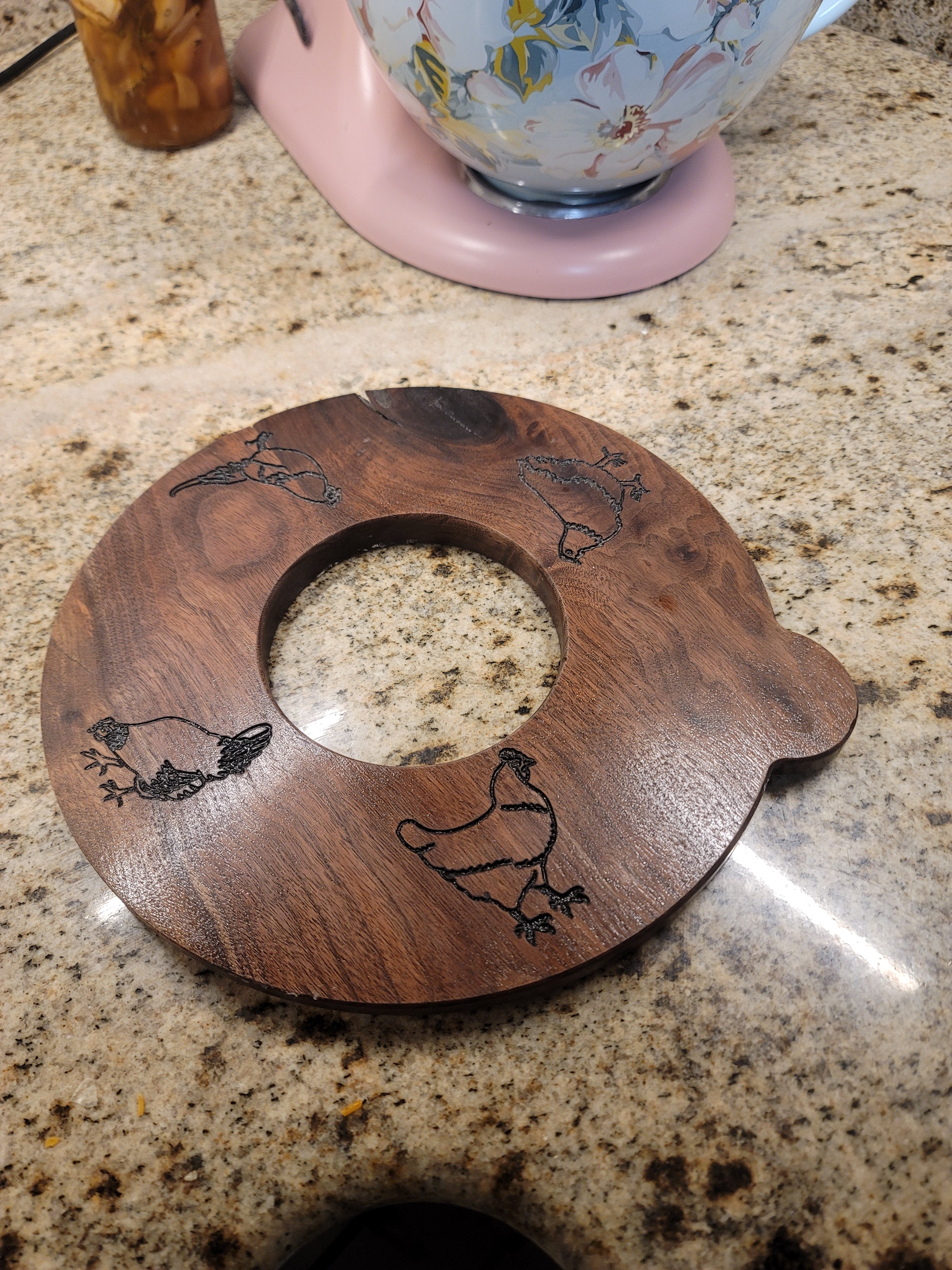 Kitchen Aid Walnut Lid