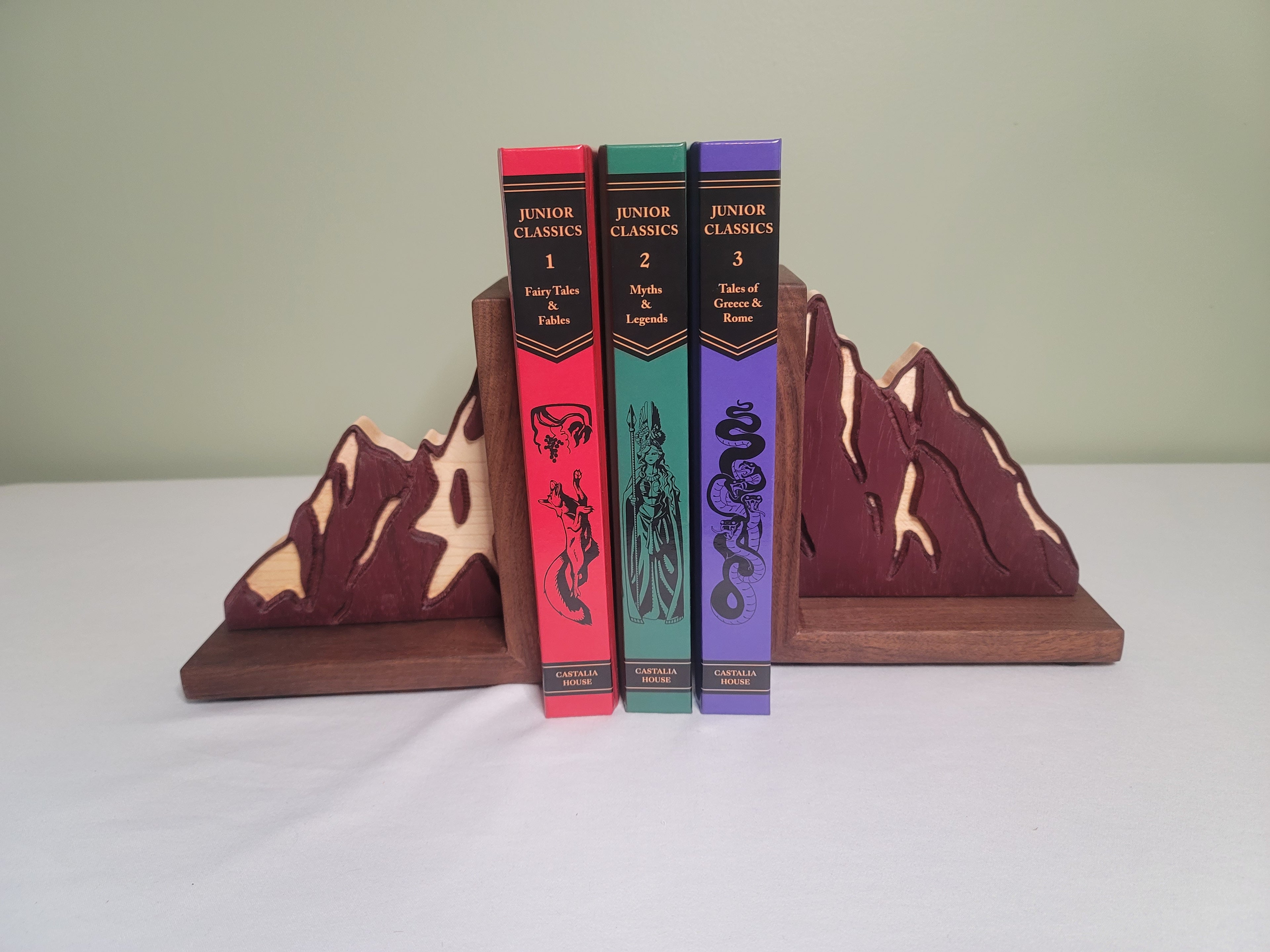 Mountain Scene Bookends