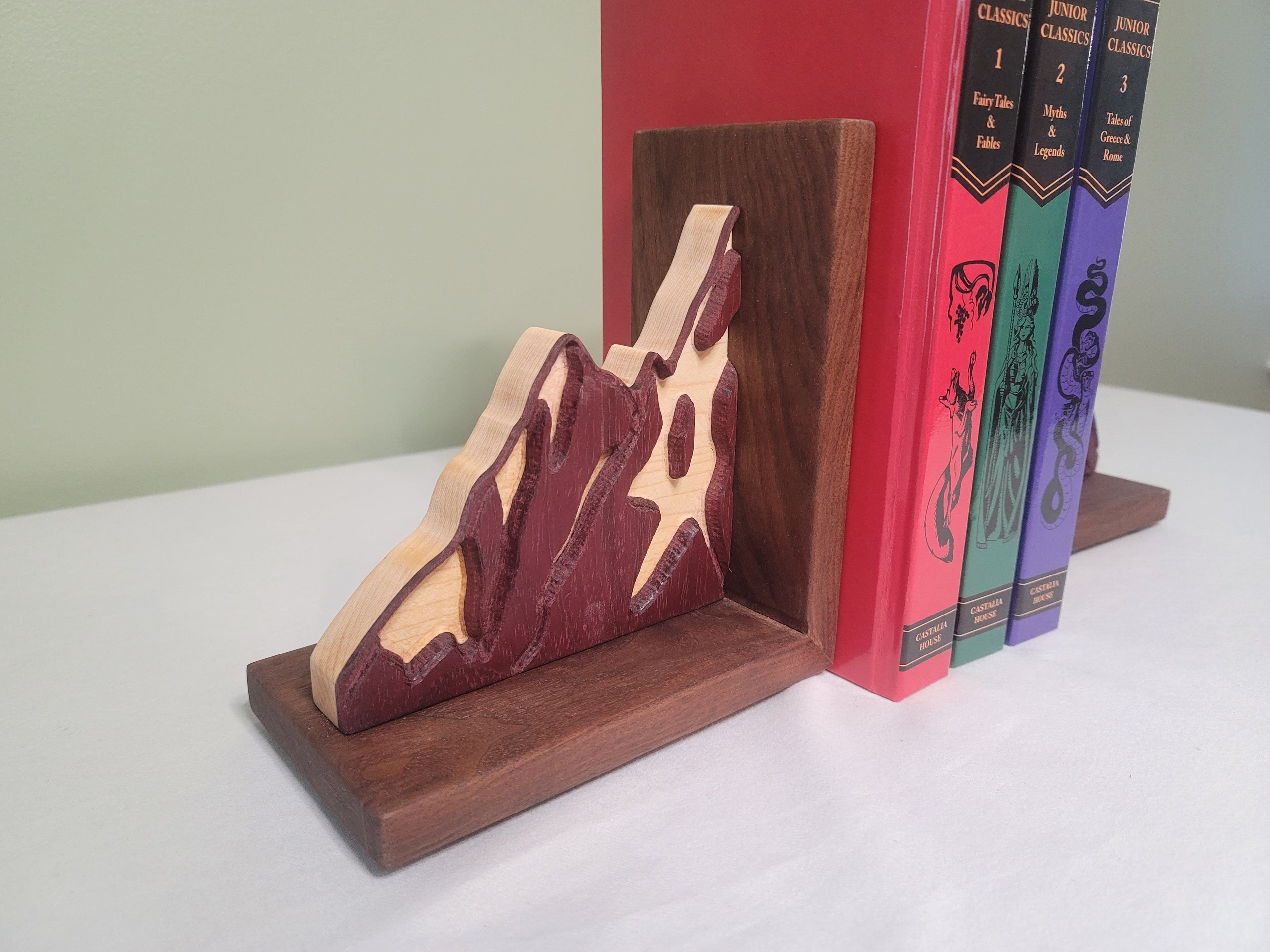 Mountain Scene Bookends